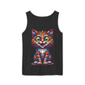 Psychedelic Cat Tank Top — Vibrant 1000-Color Art Print