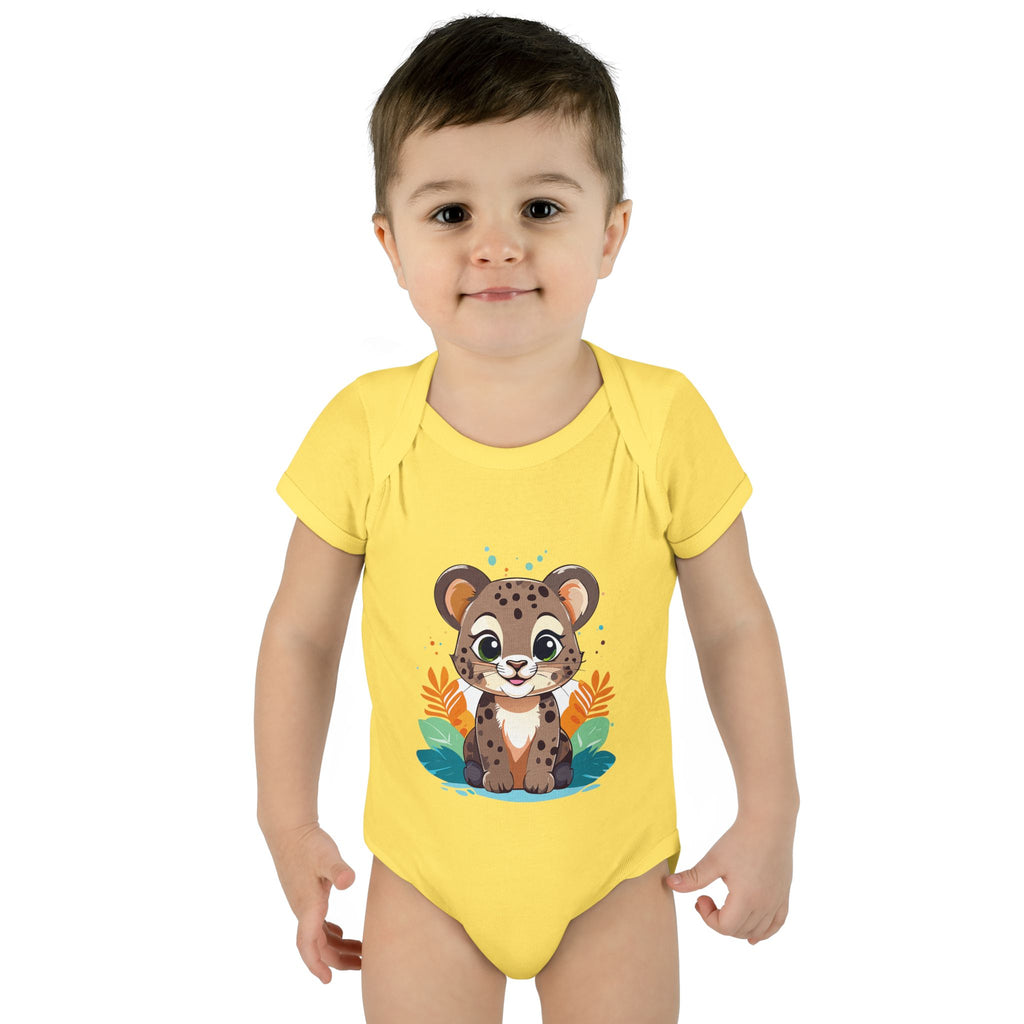 Cute Cheetah Baby Bodysuit — Adorable Infant Onesie with Safari Cat Design