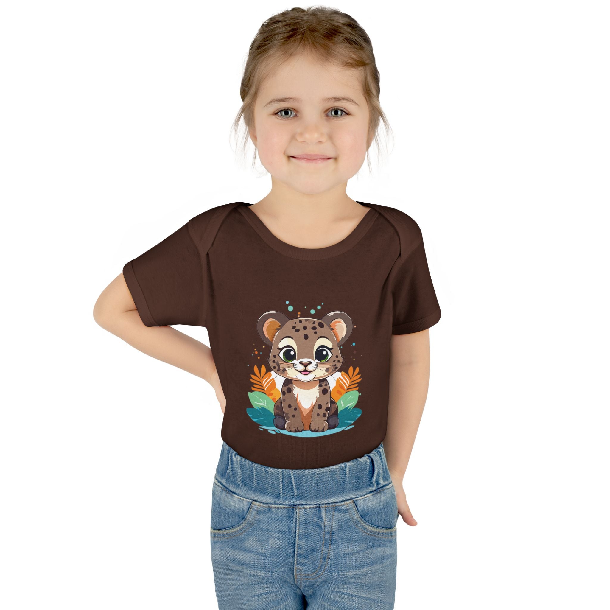 Cute Cheetah Baby Bodysuit — Adorable Infant Onesie with Safari Cat Design