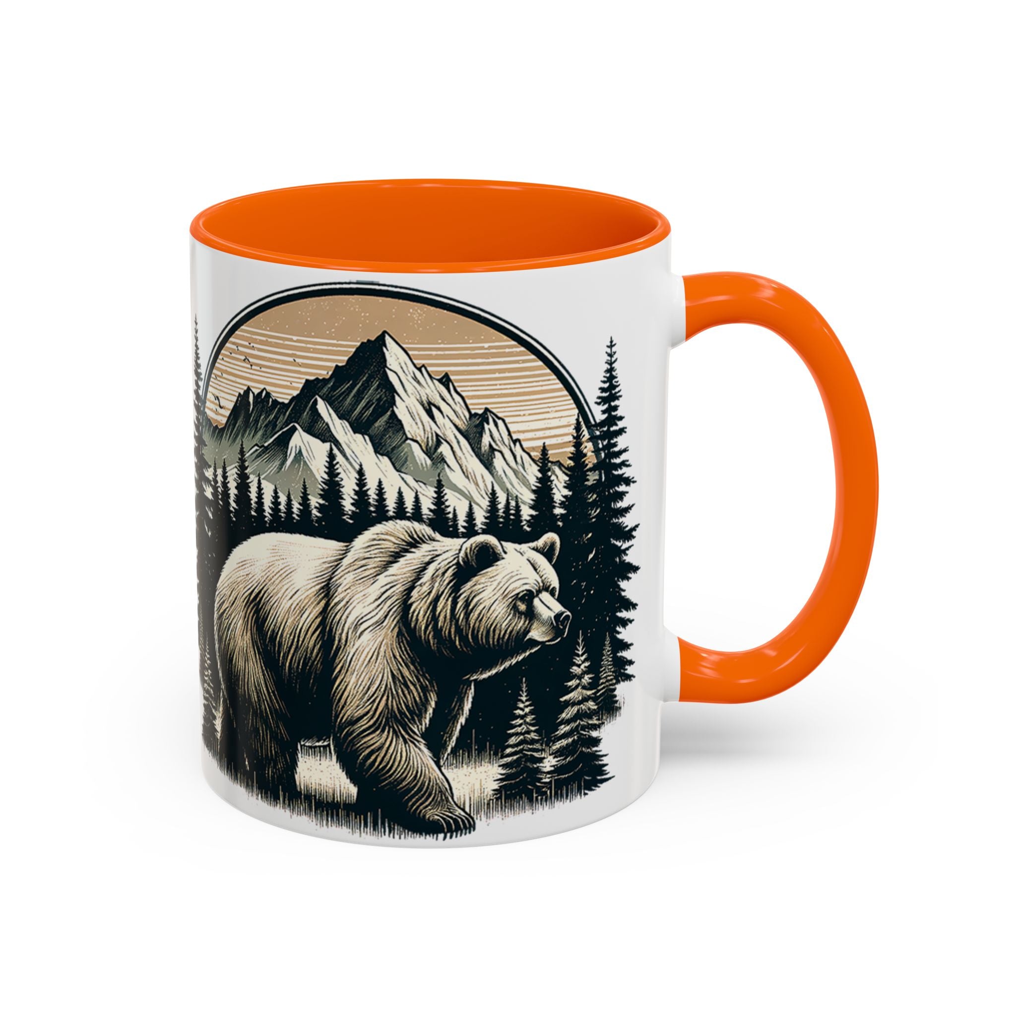Bear Forest Coffee Mug — Mountain Wildlife Accent Mug (11/15oz)