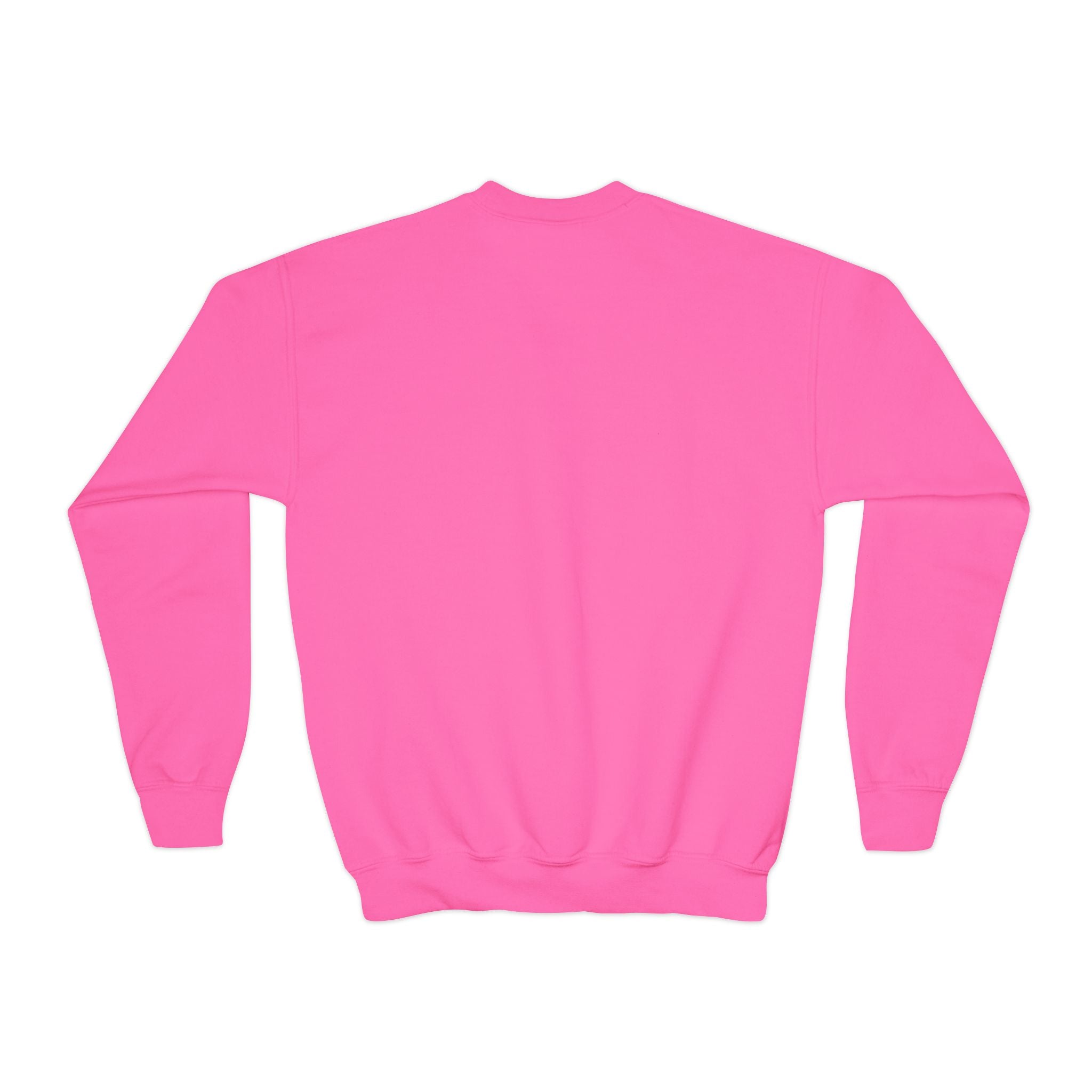 Youth Crewneck Sweatshirt — Neon Mushroom Fantasy Graphic