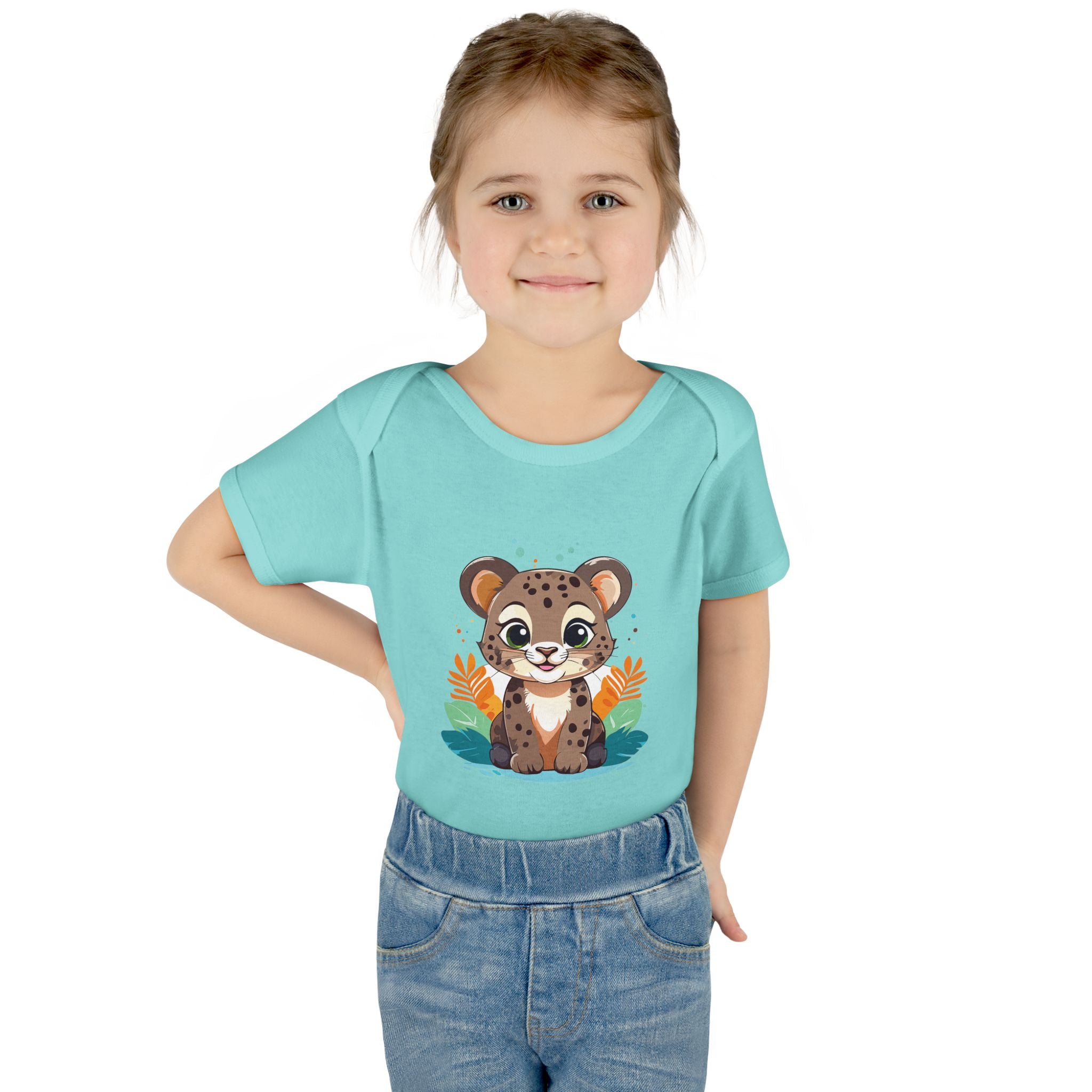 Cute Cheetah Baby Bodysuit — Adorable Infant Onesie with Safari Cat Design