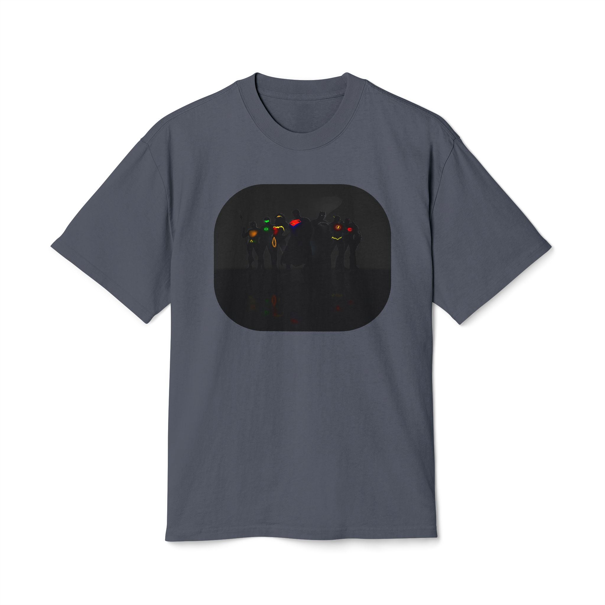 Retro Night Lights Tee — Neon Silhouette Graphic Shirt
