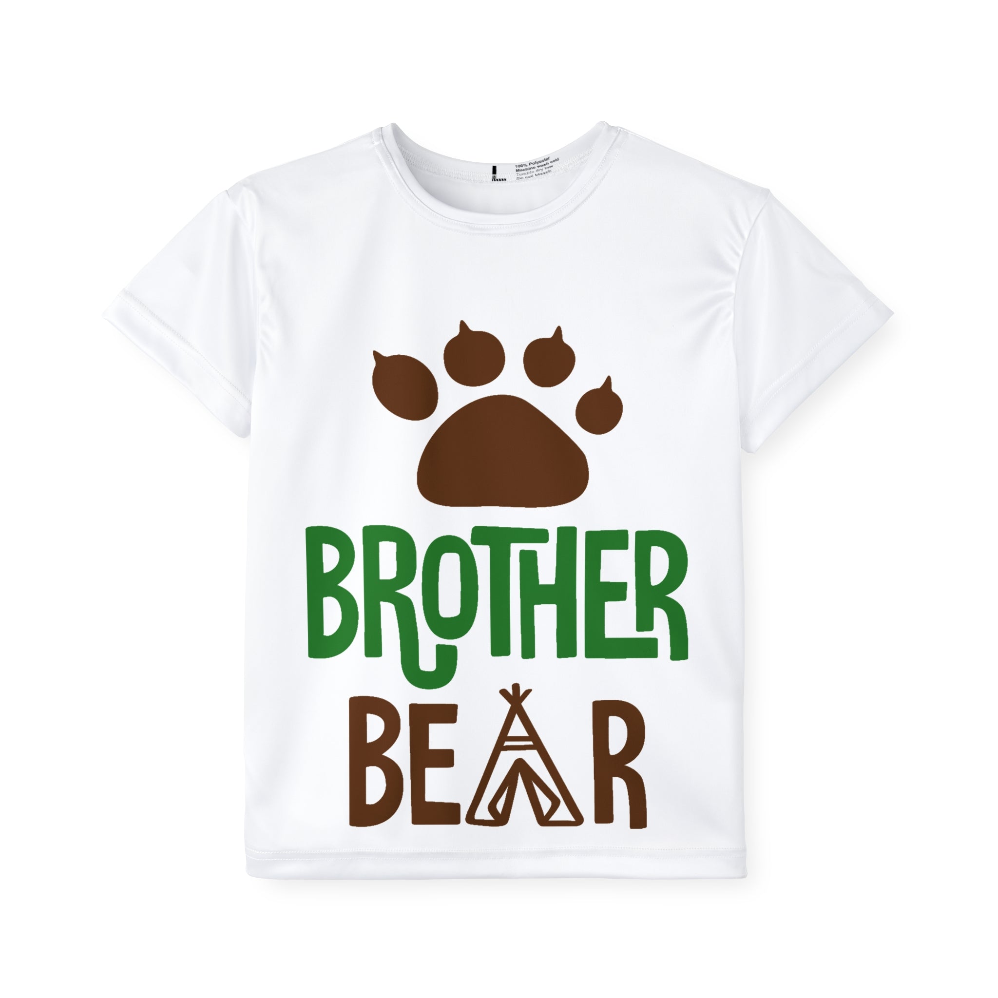 Brother Bear Kids Jersey — Paw Print Camping Tee for Little Brothers