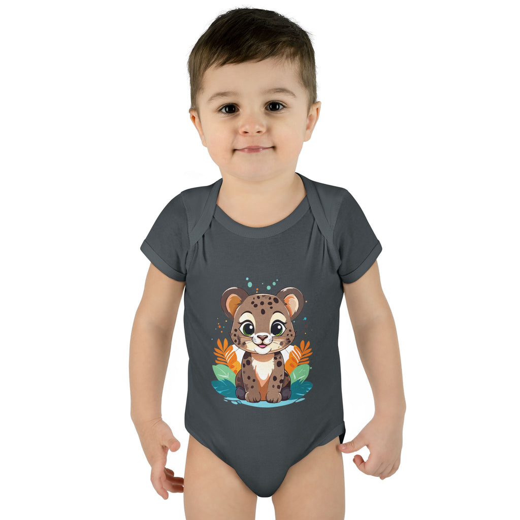 Cute Cheetah Baby Bodysuit — Adorable Infant Onesie with Safari Cat Design