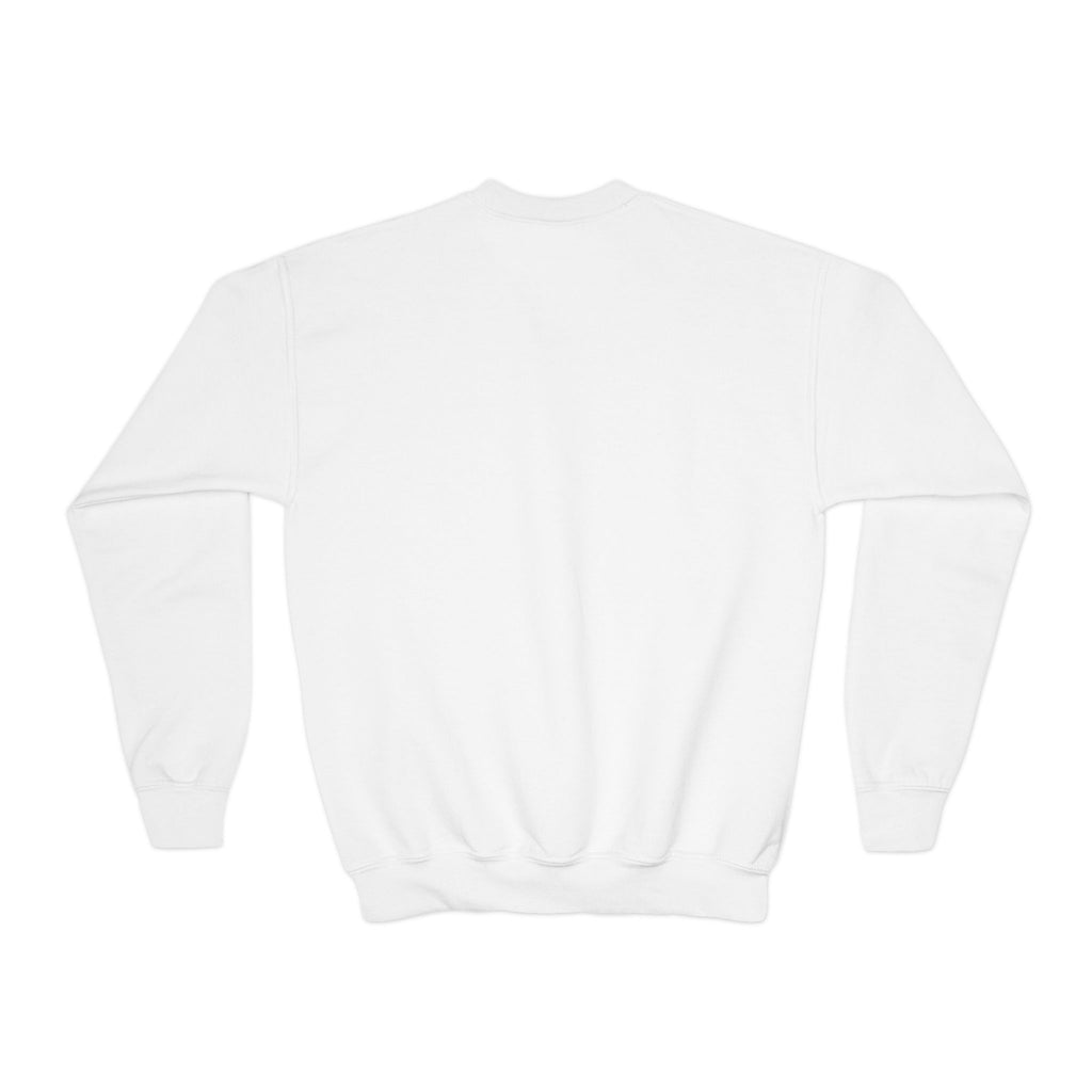 Youth Crewneck Sweatshirt — Neon Mushroom Fantasy Graphic