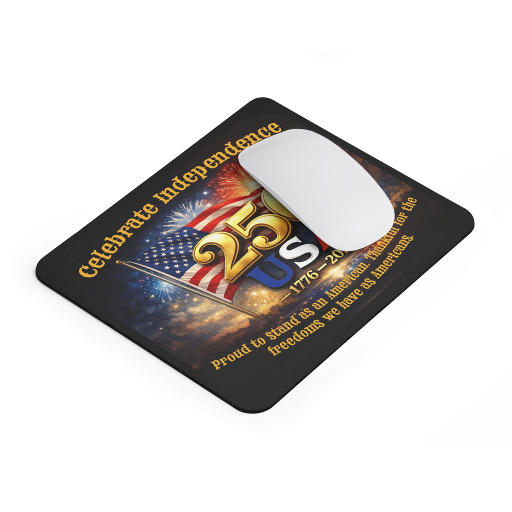 USA 250th Anniversary Mouse Pad – Celebrate Independence 1776–2026