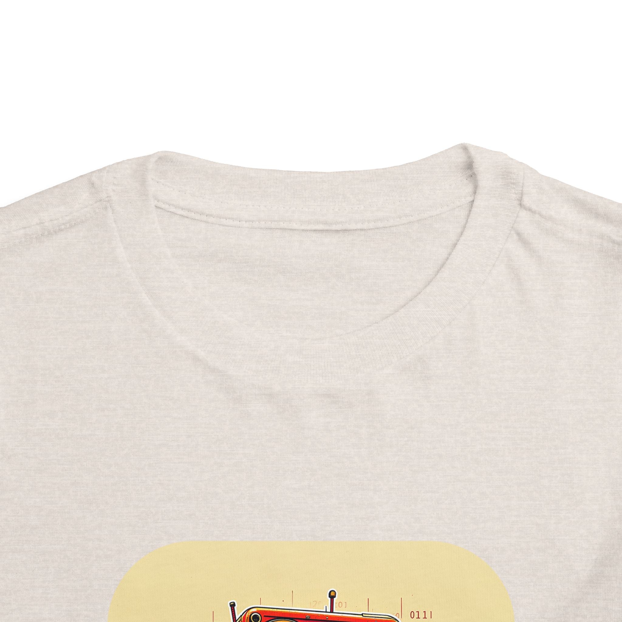 Retro Red Robot Toddler Tee — Cute Vintage Robot Graphic Shirt
