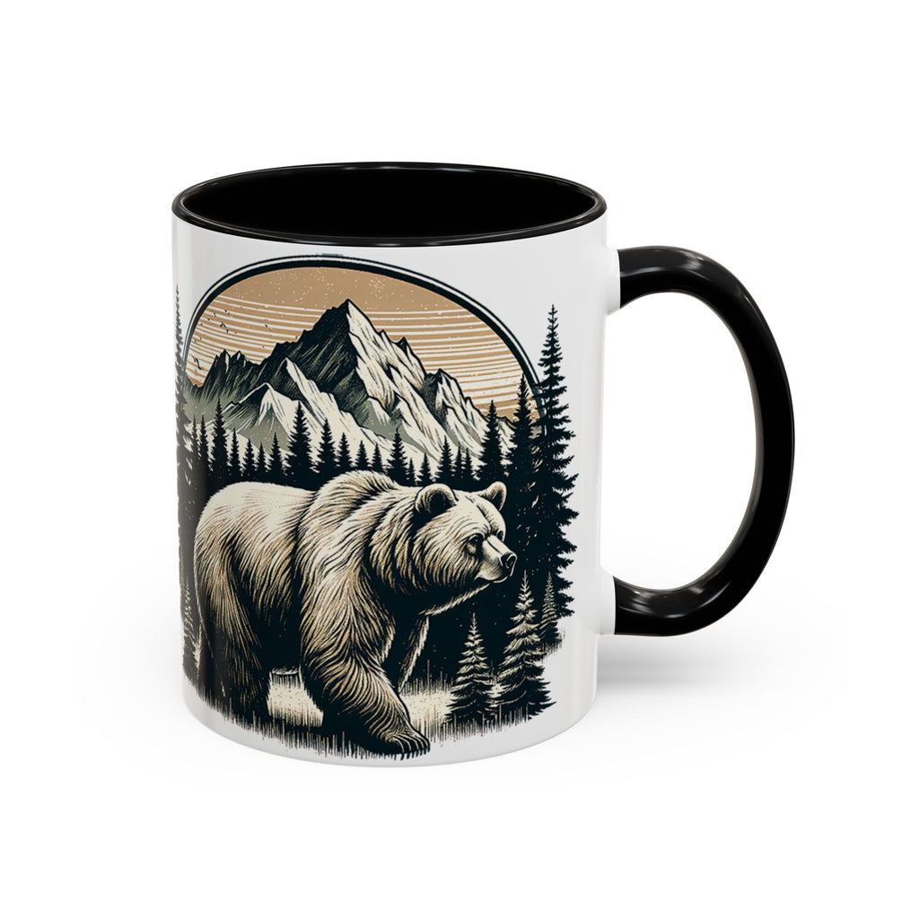 Bear Forest Coffee Mug — Mountain Wildlife Accent Mug (11/15oz)