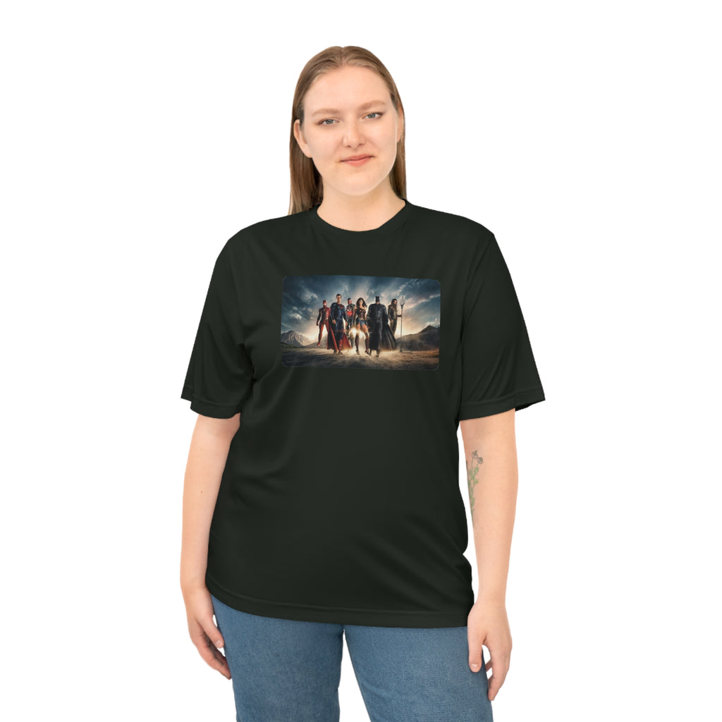 Justice League Graphic T-Shirt — Hero Team Movie Poster Design