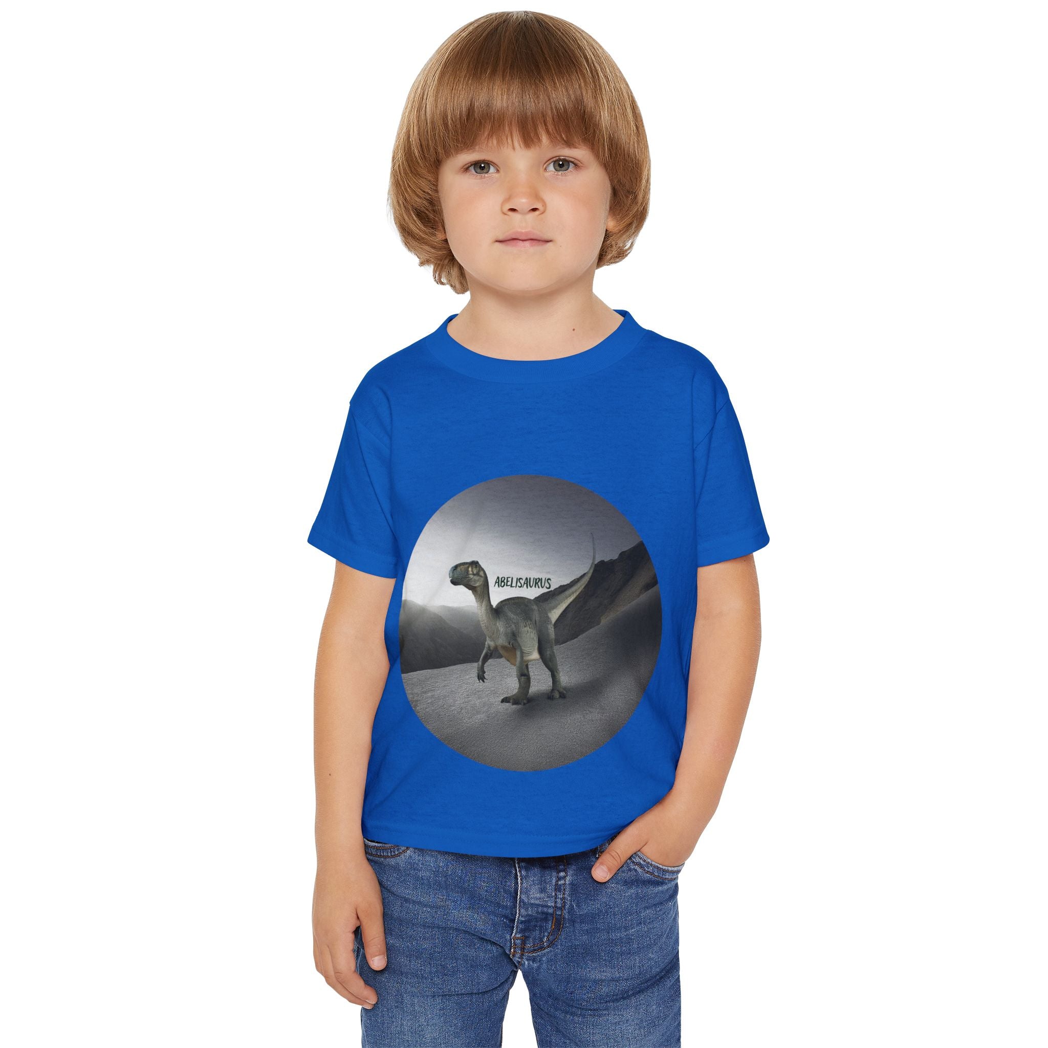 Toddler Dinosaur T‑Shirt — 'Helsaurus' Graphic Dino Tee