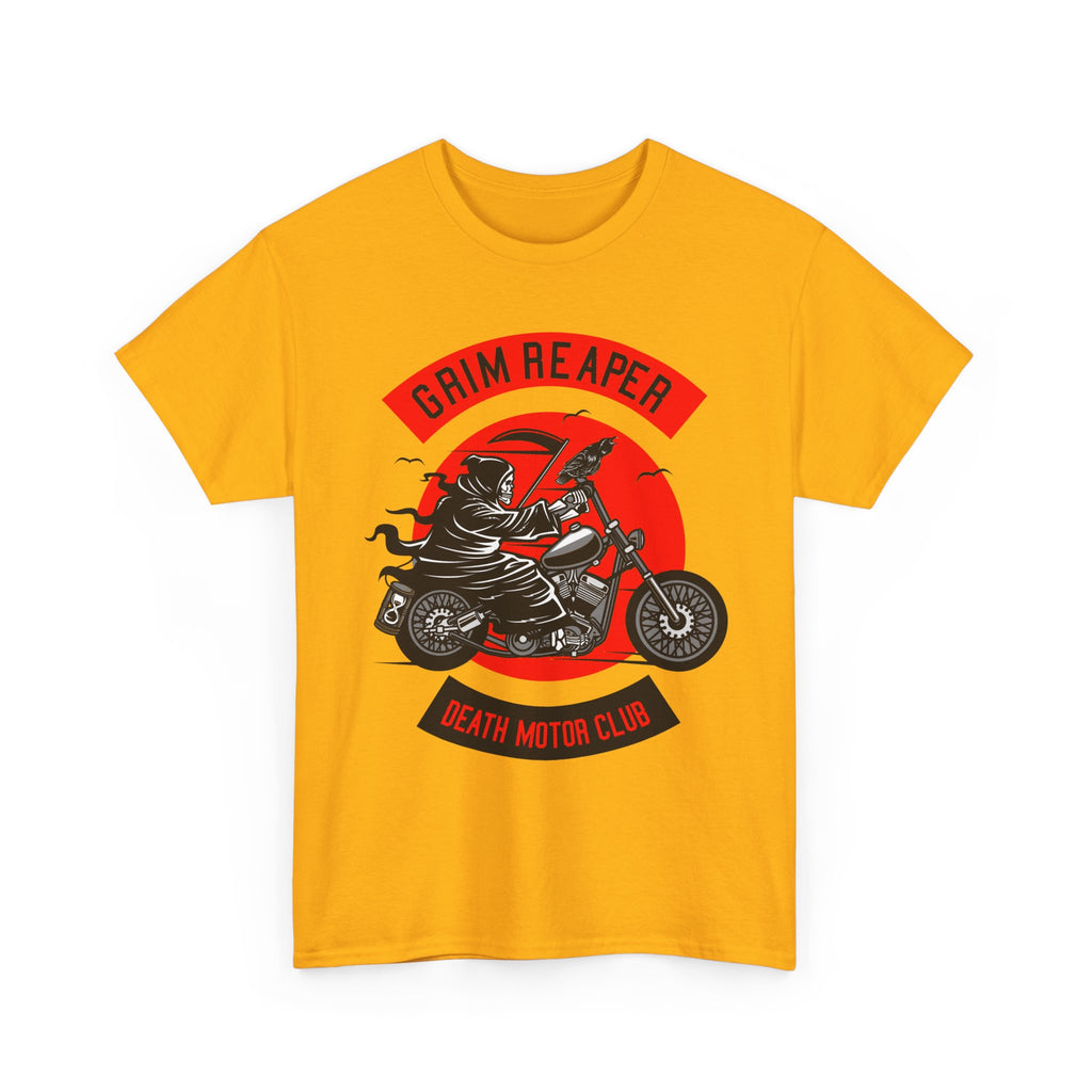 Grim Reaper Motor Club Tee — Biker Skull Motorcycle T‑Shirt