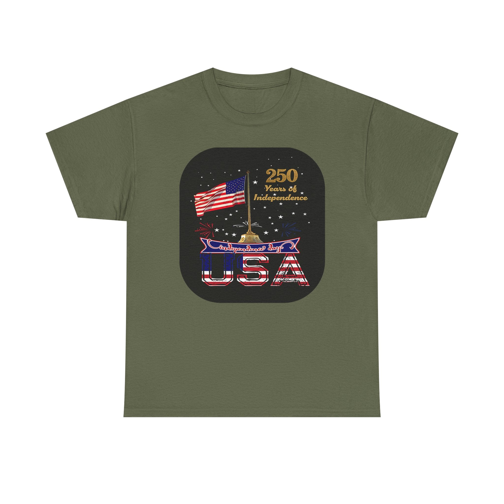 USA 250th Independence Graphic Tee — American Flag Bicentennial Celebration T-Shirt