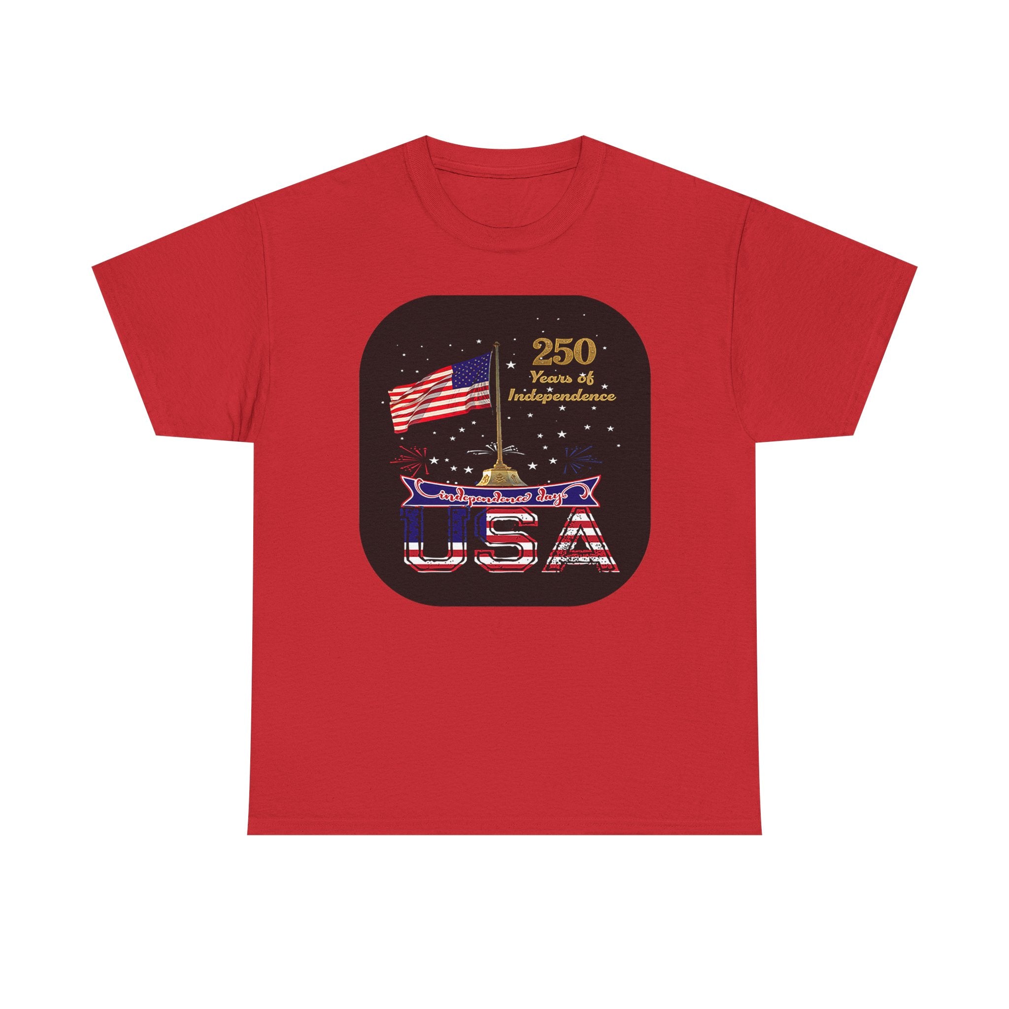 USA 250th Independence Graphic Tee — American Flag Bicentennial Celebration T-Shirt
