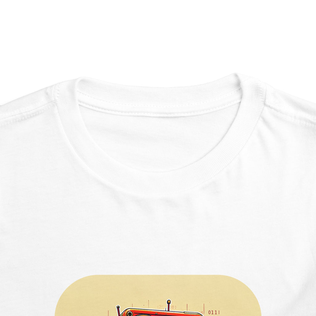 Retro Red Robot Toddler Tee — Cute Vintage Robot Graphic Shirt