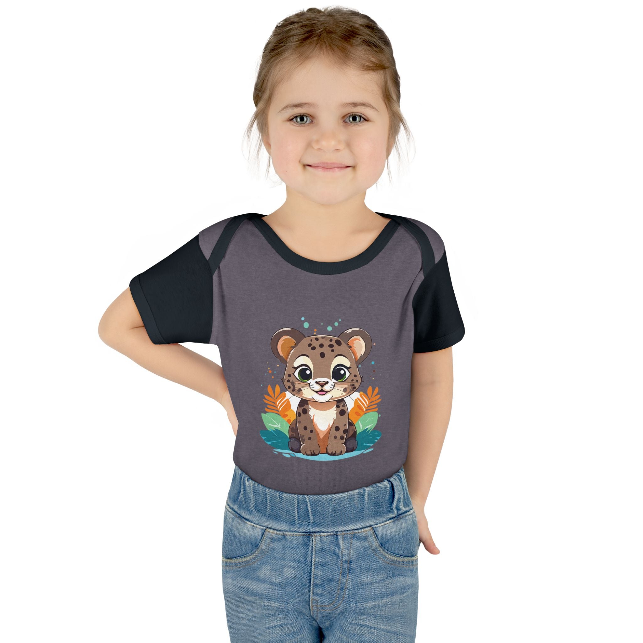 Cute Cheetah Baby Bodysuit — Adorable Infant Onesie with Safari Cat Design