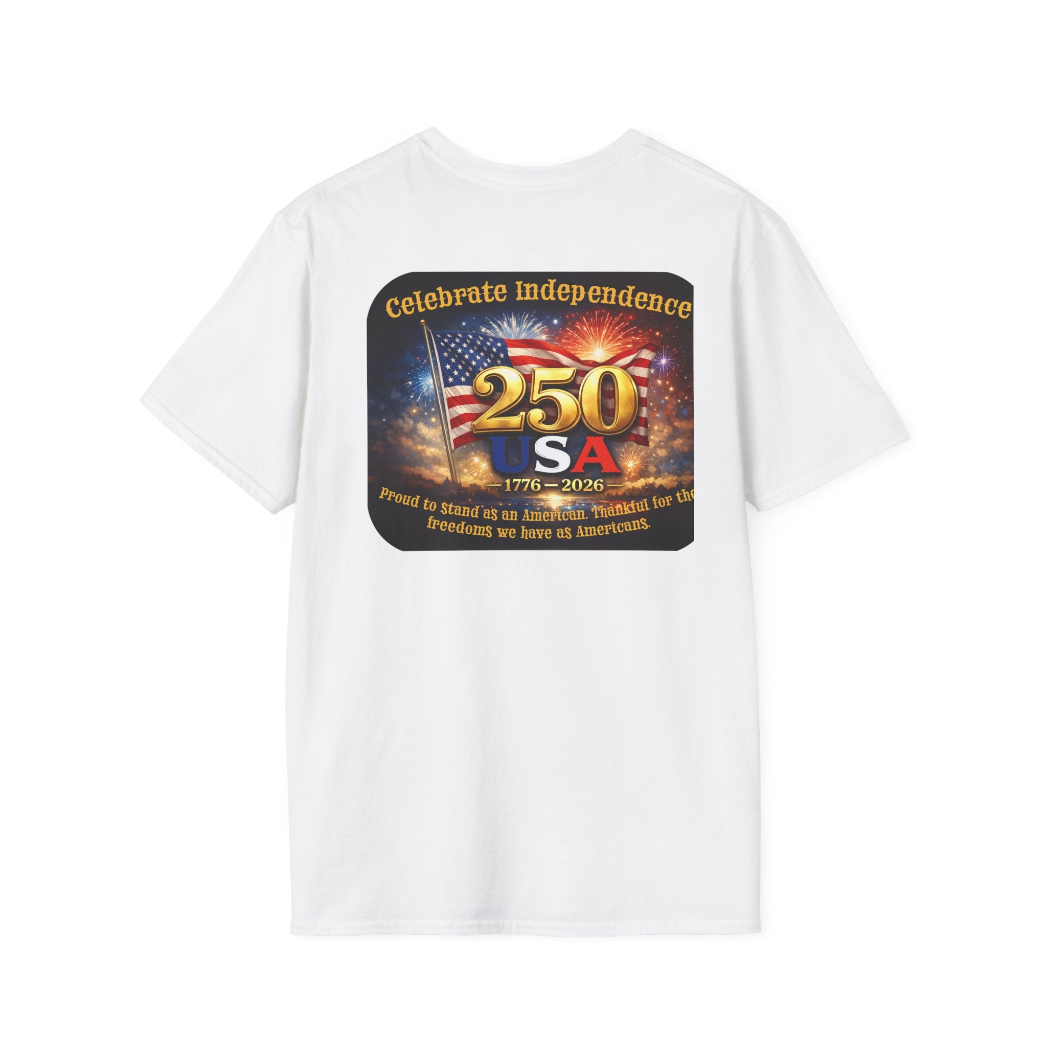 Independence 250 USA T-Shirt — Celebrate 1776–2026 Patriotic Fireworks Tee