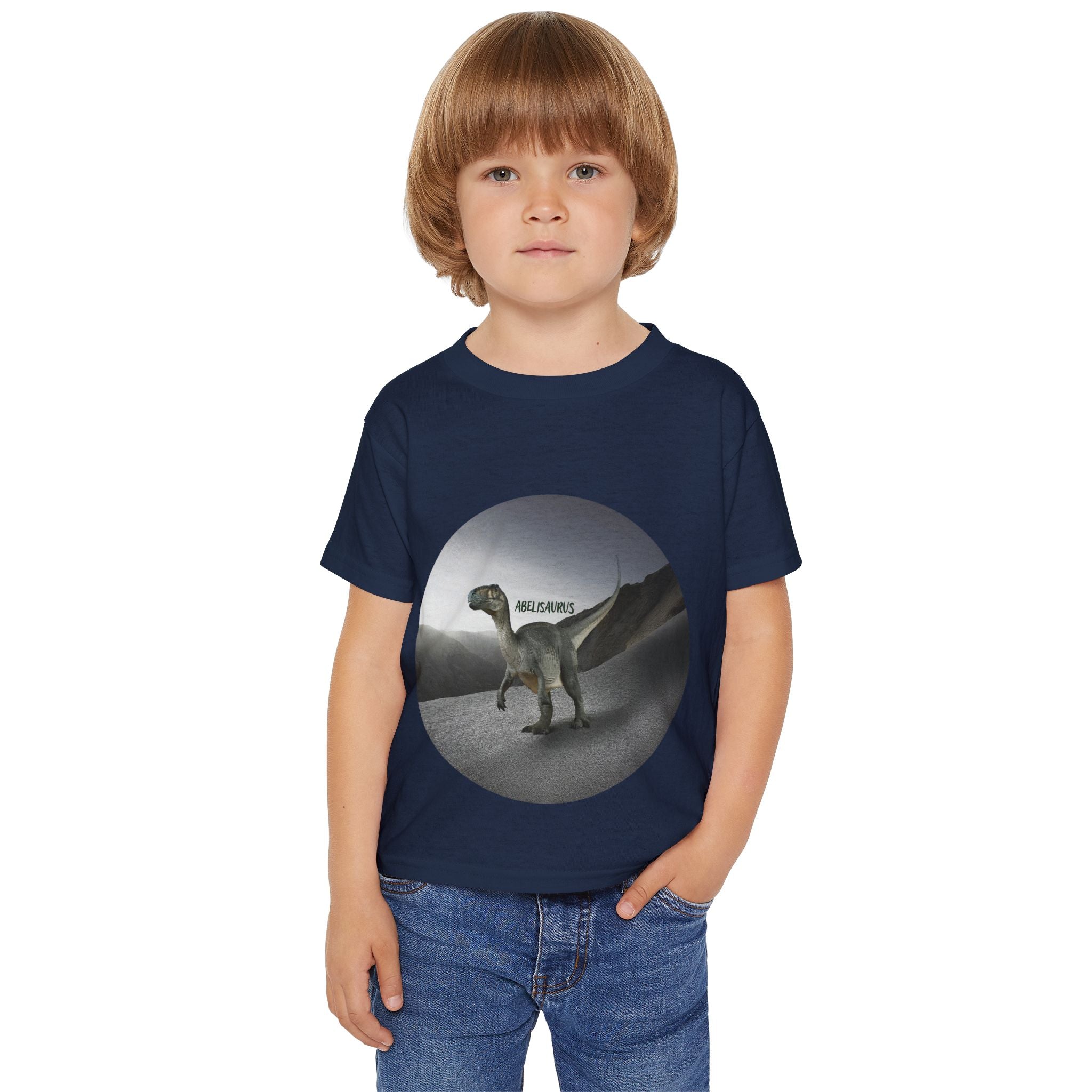 Toddler Dinosaur T‑Shirt — 'Helsaurus' Graphic Dino Tee