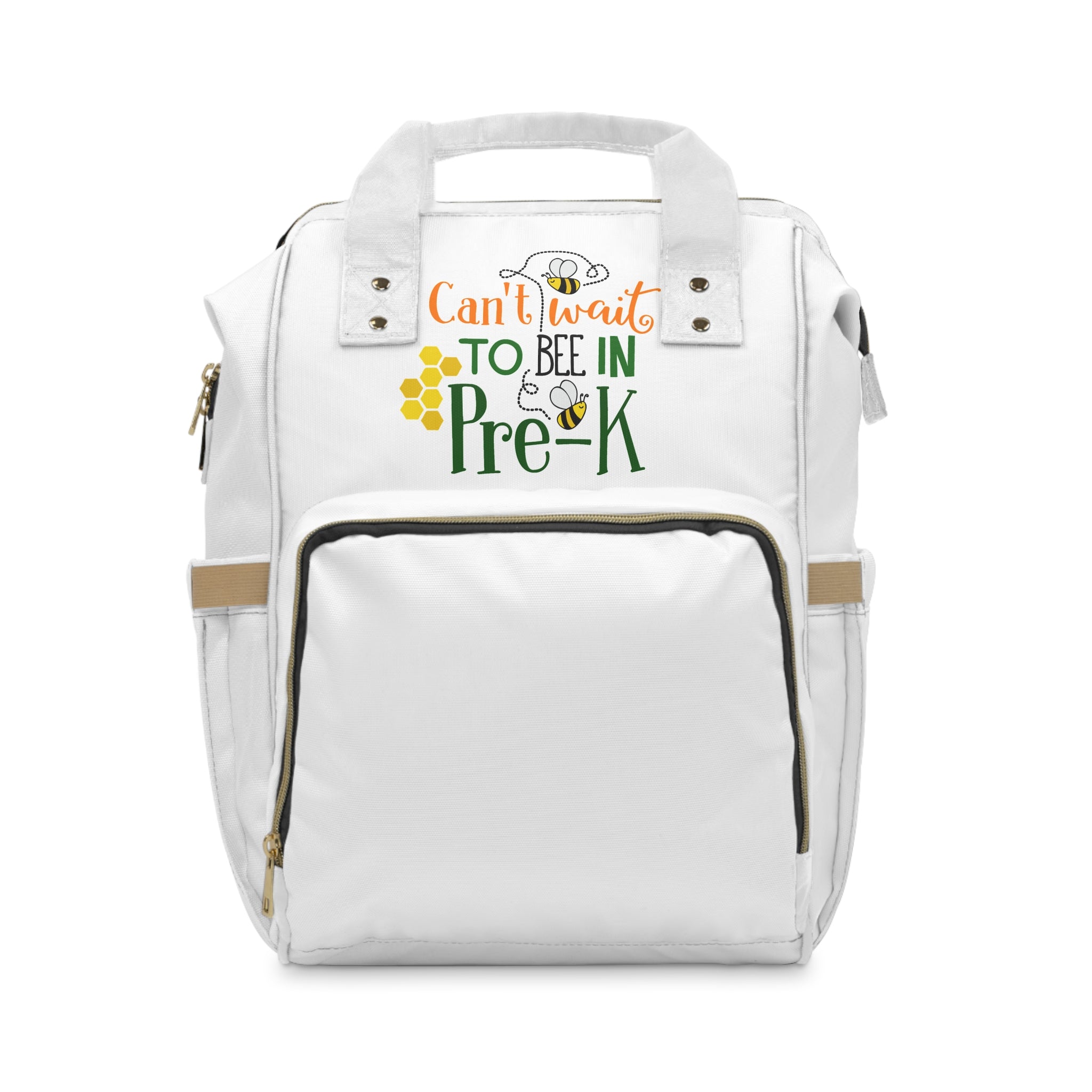 Can't Wait to Bee in Pre-K Diaper Backpack — Cute Bee Preschool Backpack for Moms & Toddlers