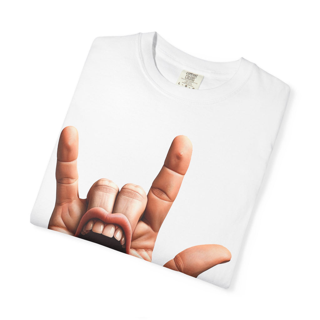 Graphic T-Shirt — Rock Hand Tongue Design