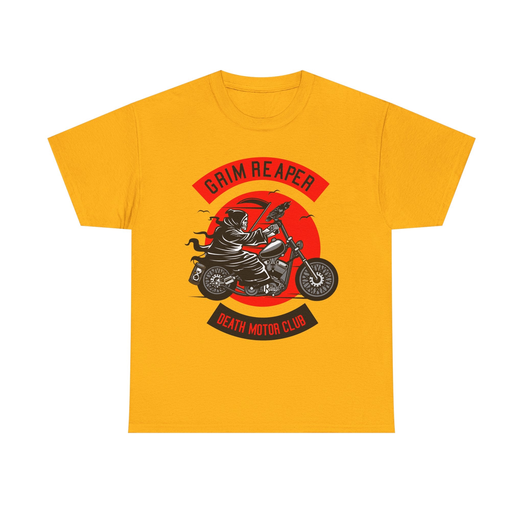 Grim Reaper Motor Club Tee — Biker Skull Motorcycle T‑Shirt