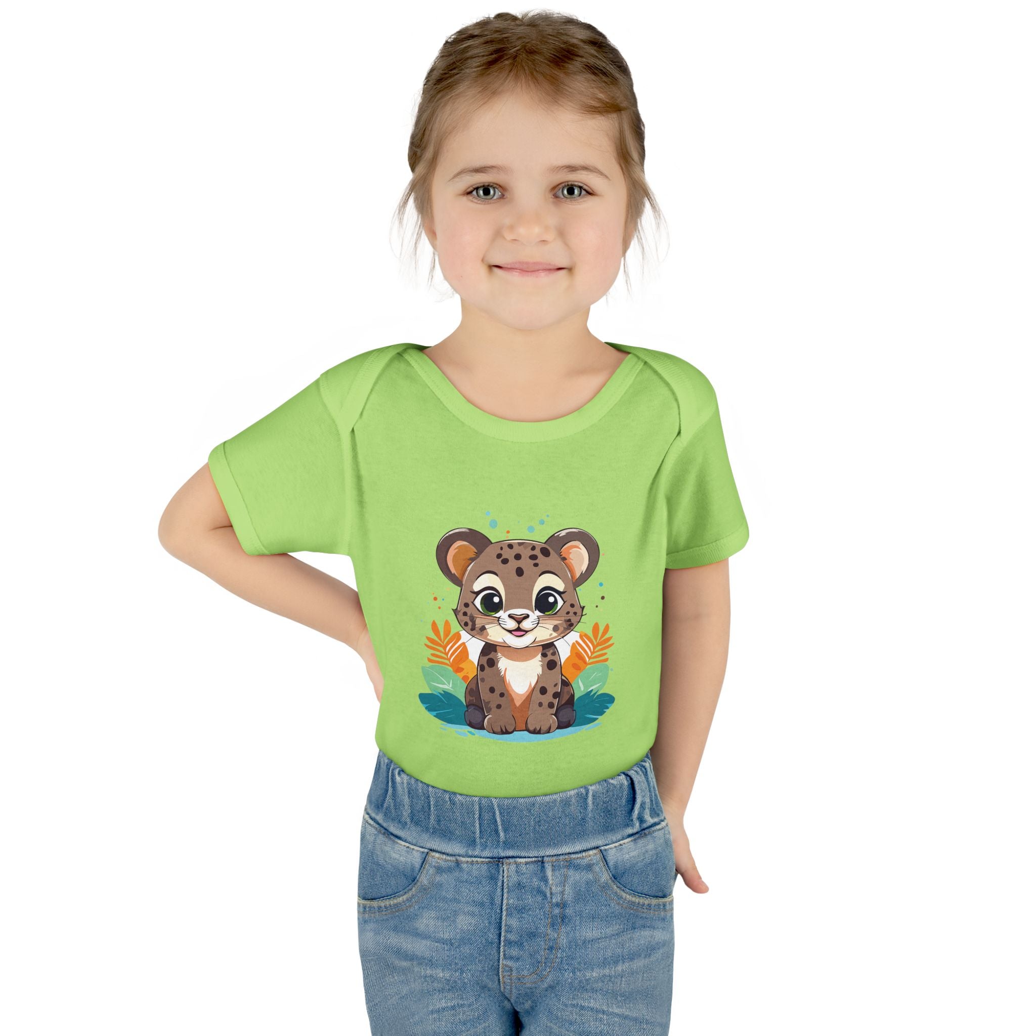 Cute Cheetah Baby Bodysuit — Adorable Infant Onesie with Safari Cat Design