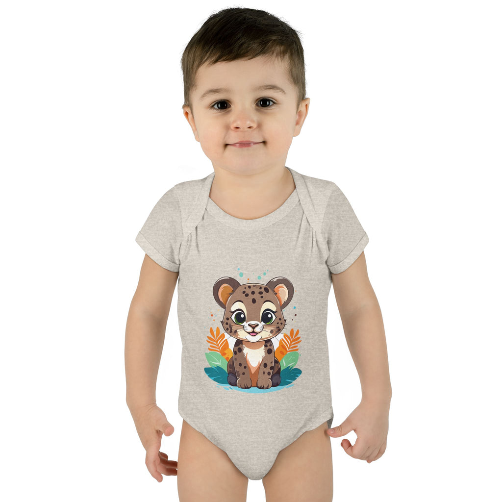 Cute Cheetah Baby Bodysuit — Adorable Infant Onesie with Safari Cat Design