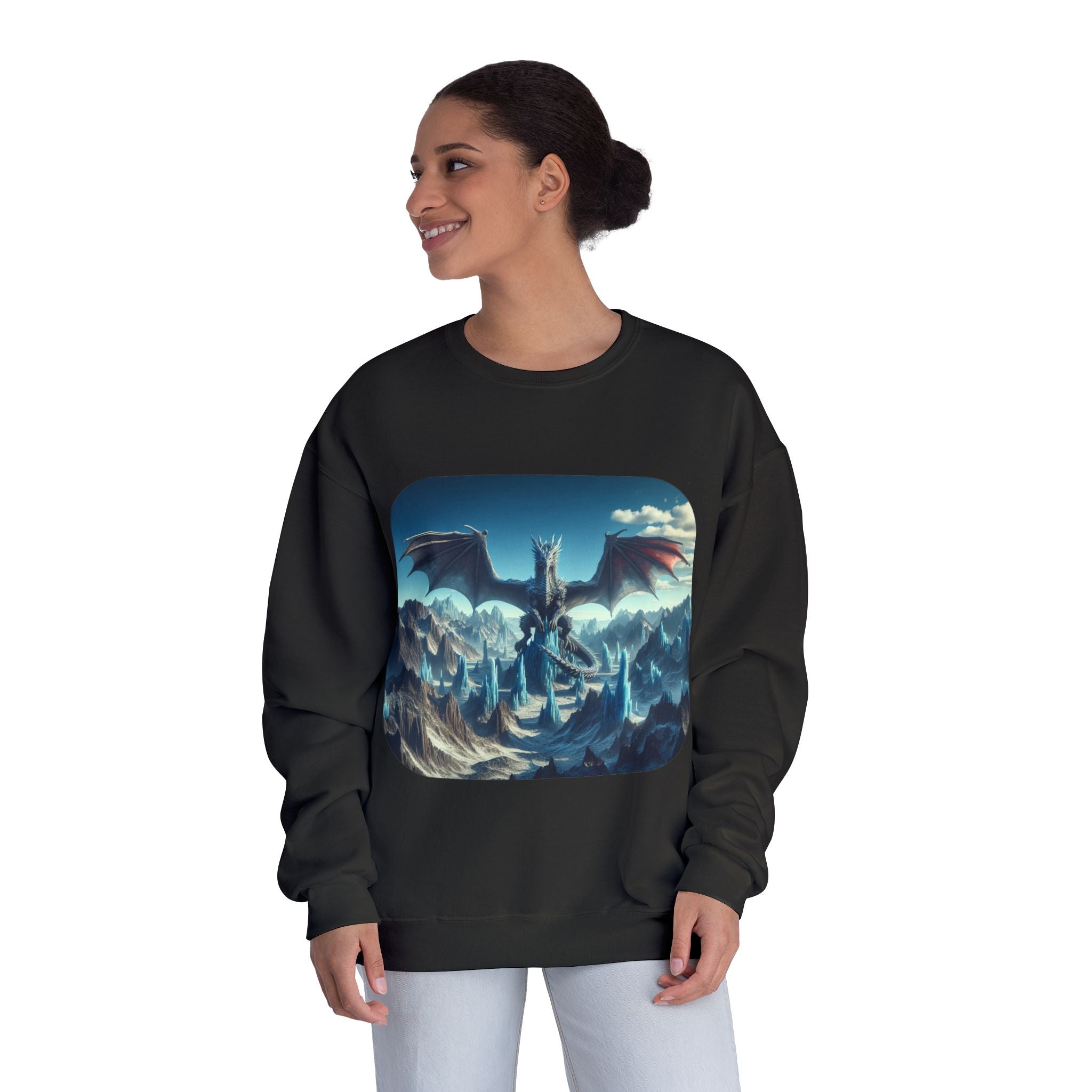 Dragon Graphic Crewneck Sweatshirt — Eye‑Catching Mythical Design