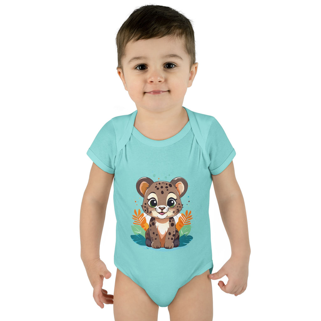 Cute Cheetah Baby Bodysuit — Adorable Infant Onesie with Safari Cat Design