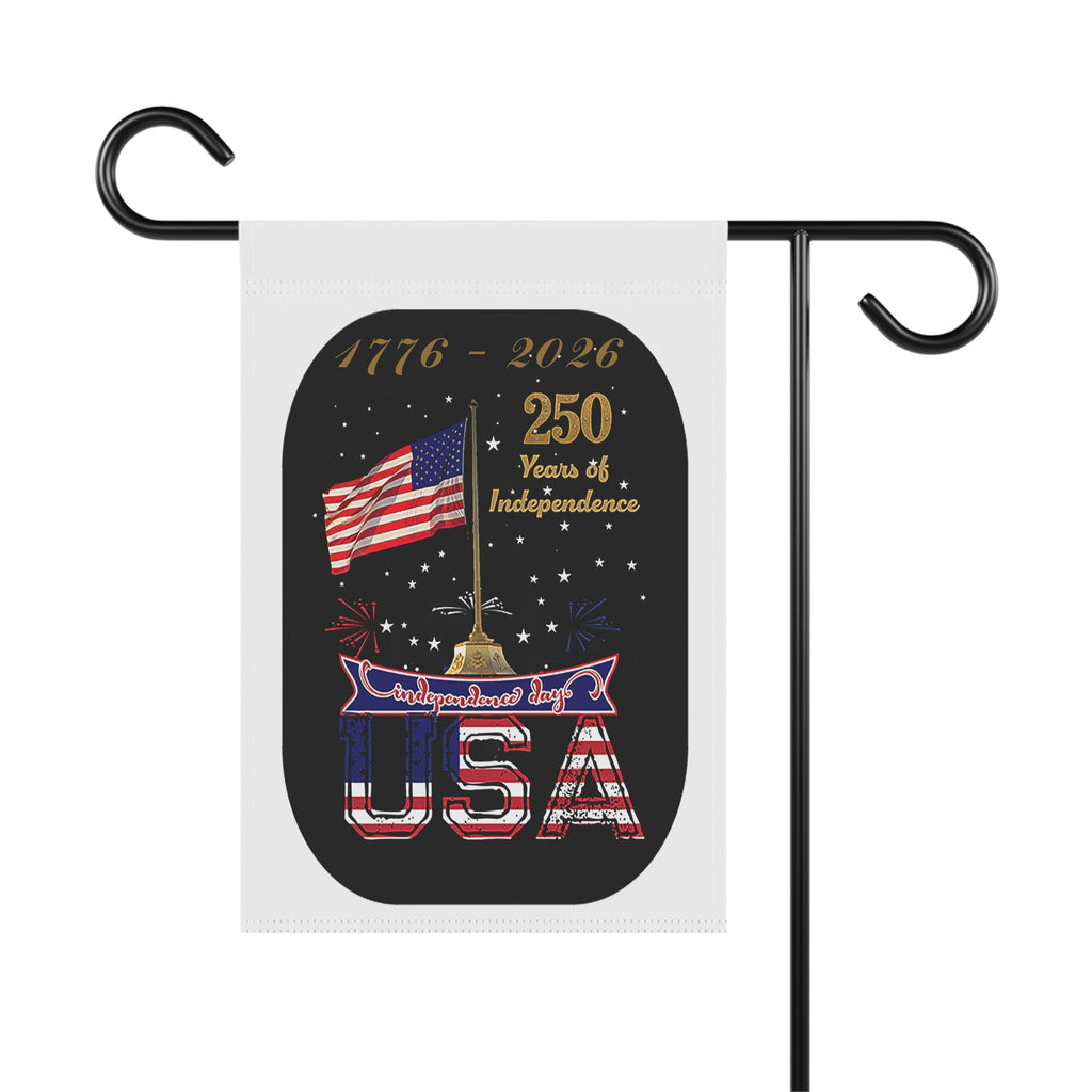 USA 250th Independence Garden Flag — 1776–2026 Patriotic Yard Banner
