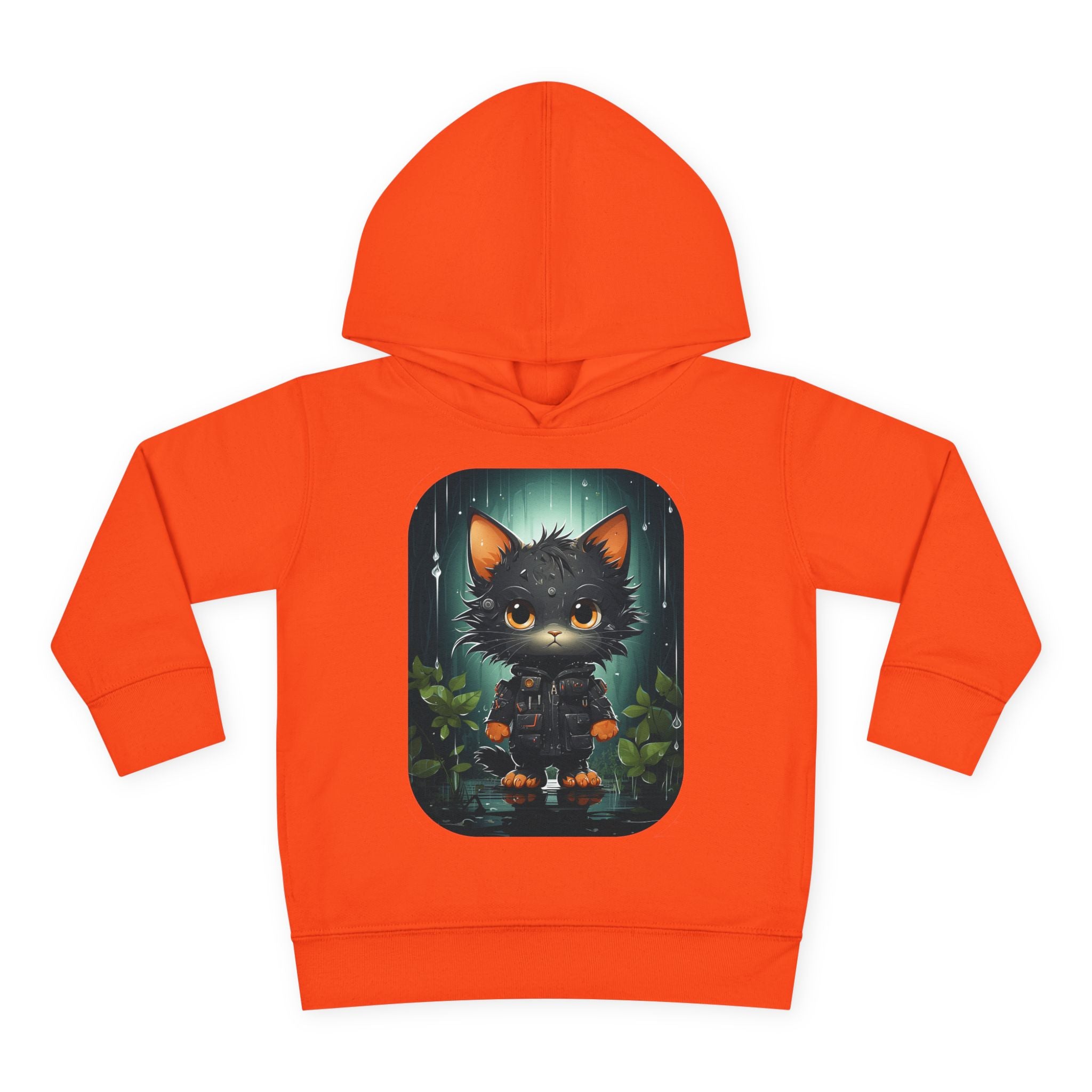 Toddler Hoodie — Cute Forest Black Cat Pullover