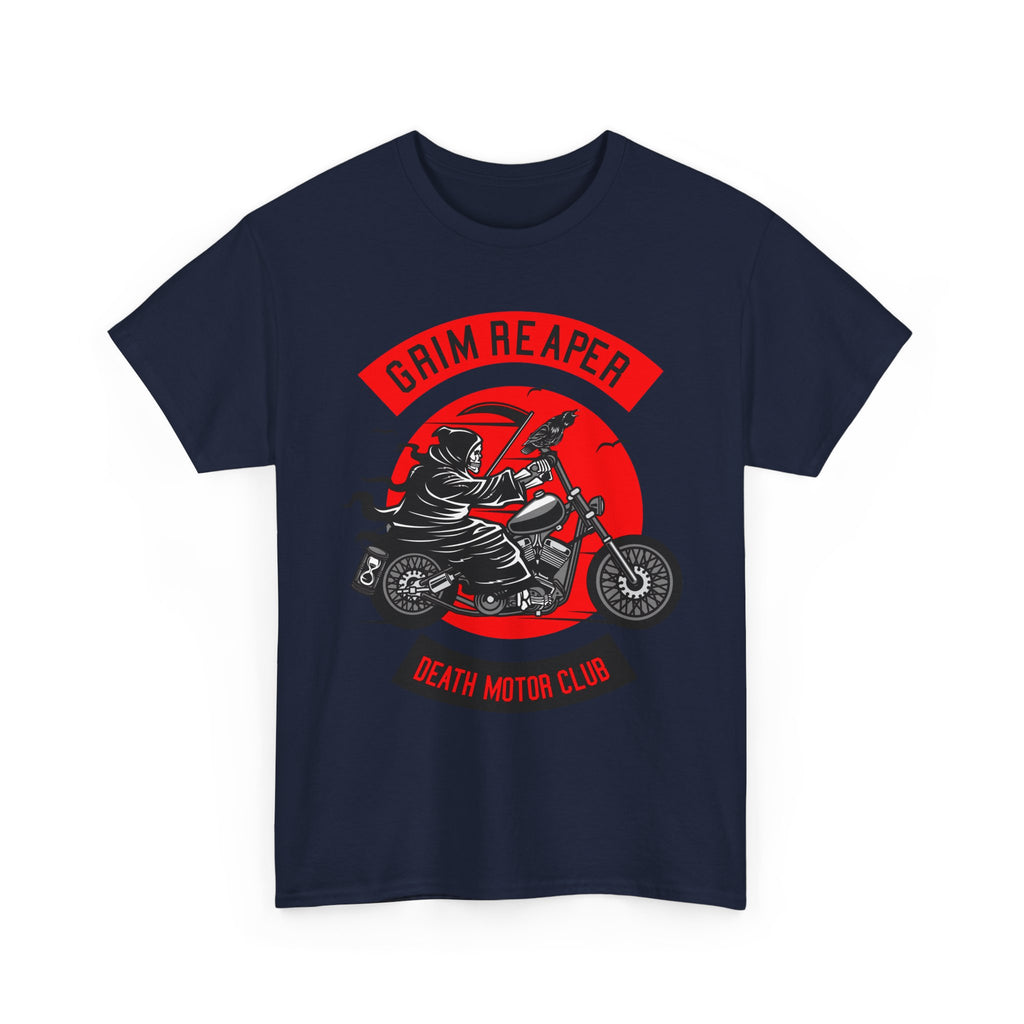 Grim Reaper Motor Club Tee — Biker Skull Motorcycle T‑Shirt