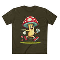 Happy Mushroom Running T-Shirt – Cute Retro Mushroom Character Tee