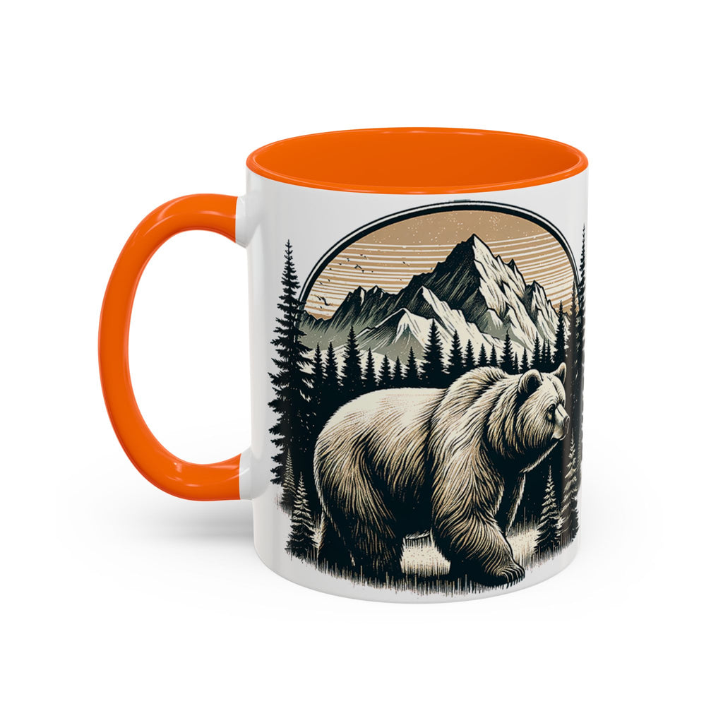 Bear Forest Coffee Mug — Mountain Wildlife Accent Mug (11/15oz)