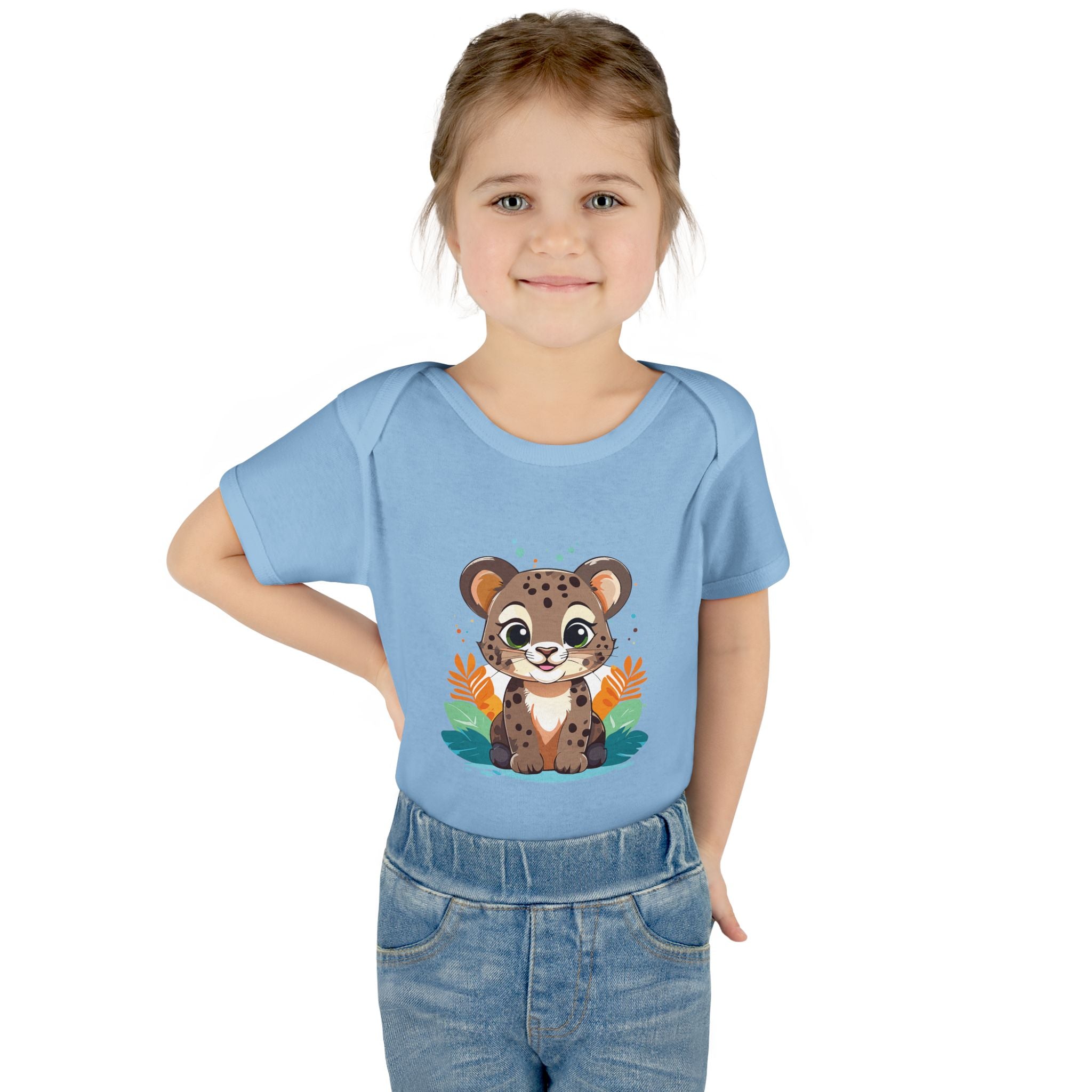 Cute Cheetah Baby Bodysuit — Adorable Infant Onesie with Safari Cat Design