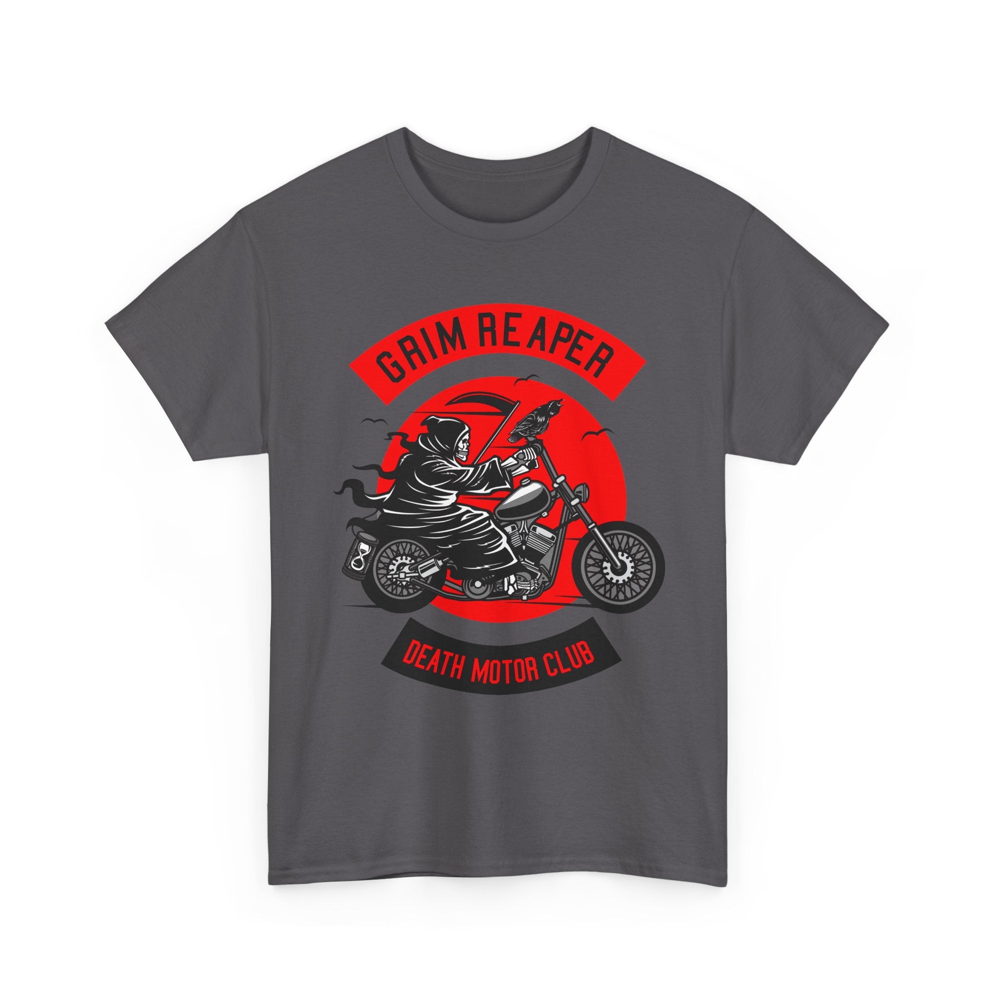Grim Reaper Motor Club Tee — Biker Skull Motorcycle T‑Shirt