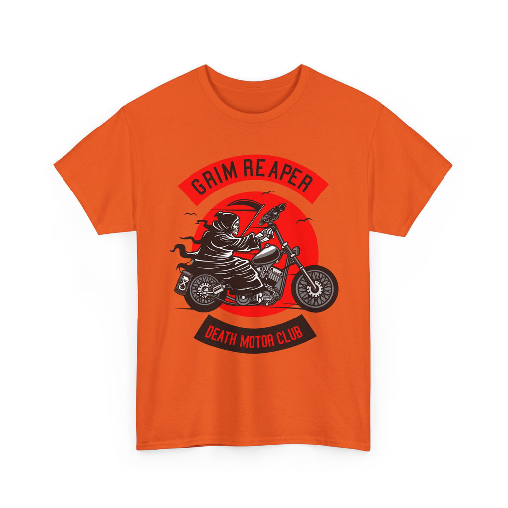 Grim Reaper Motor Club Tee — Biker Skull Motorcycle T‑Shirt