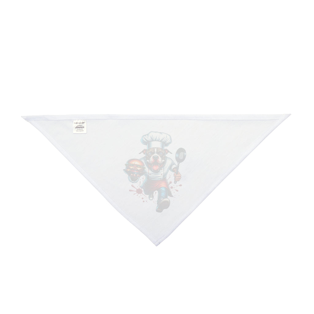 Pet Bandana — Chef Clown Burger Graphic Dog Bandana
