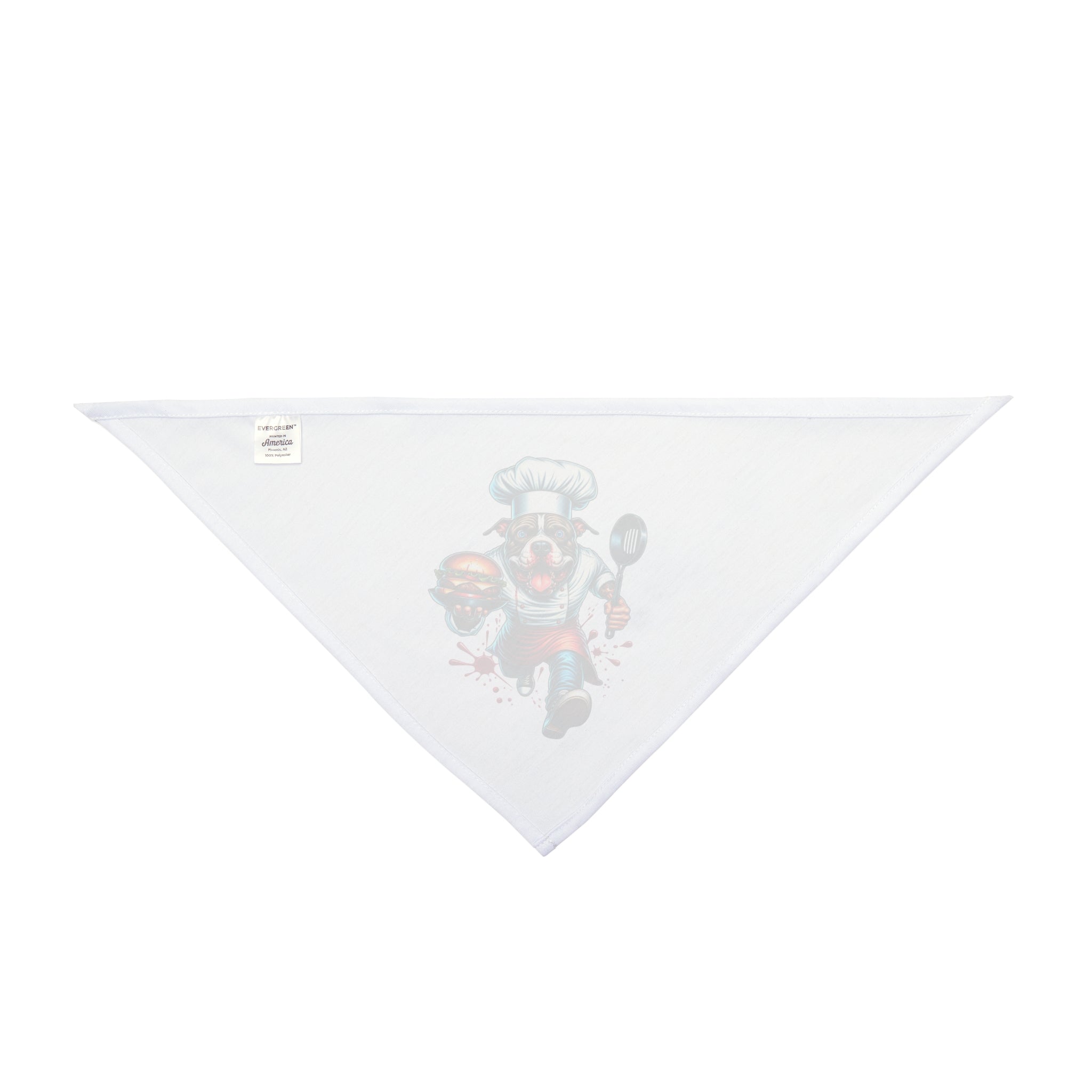 Pet Bandana — Chef Clown Burger Graphic Dog Bandana