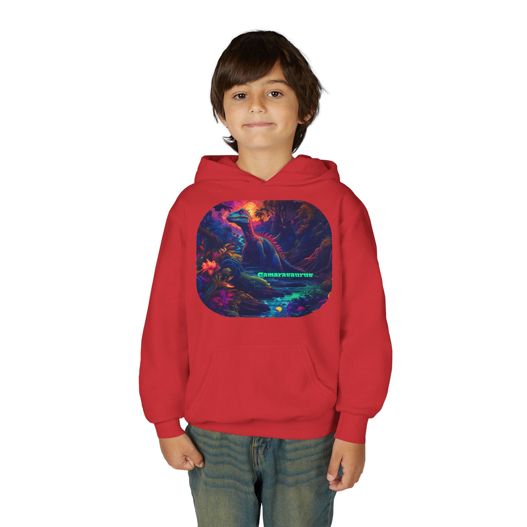 Youth Hoodie — Neon Cyber Jungle Graphic "CONSUMER"