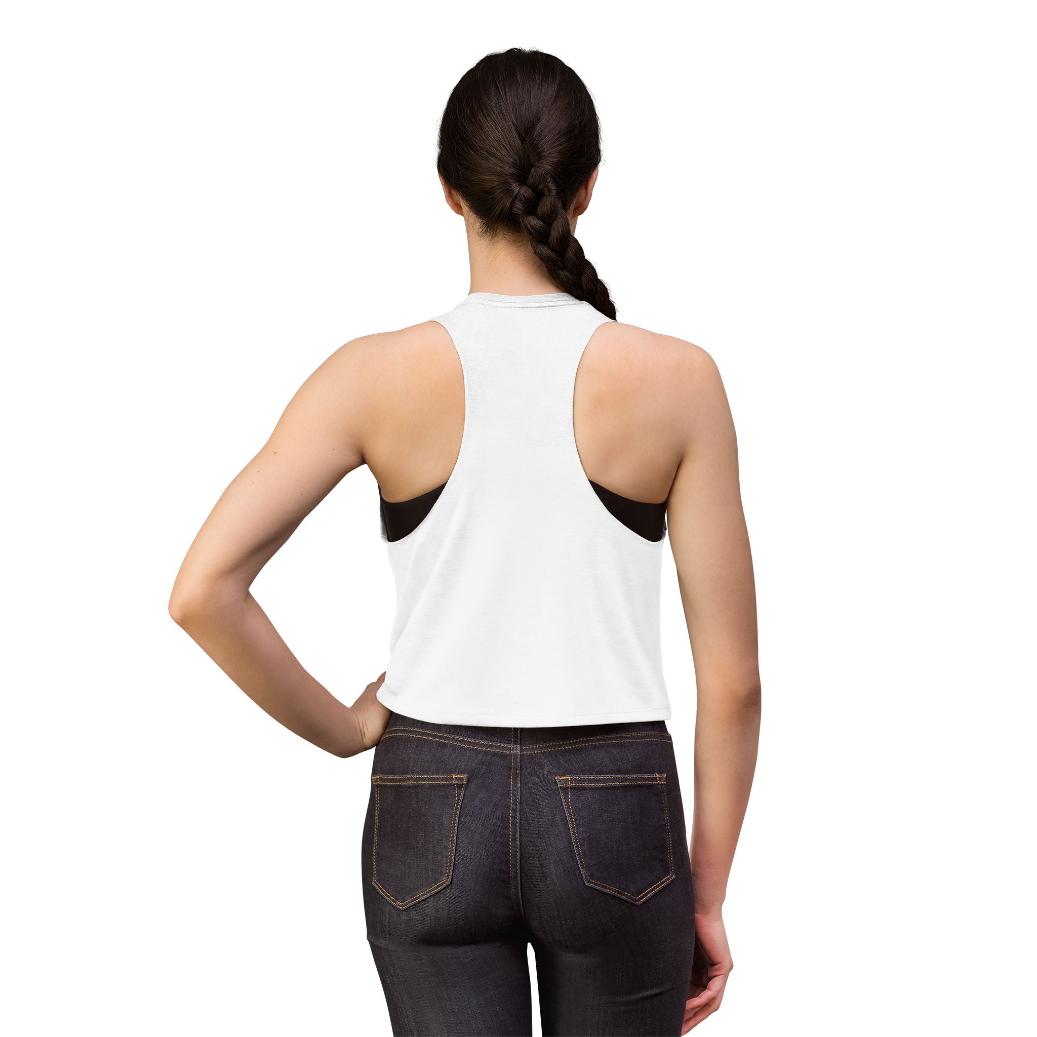Black Widow Marvel Crop Top — Vintage Comic Collage Women’s Tank
