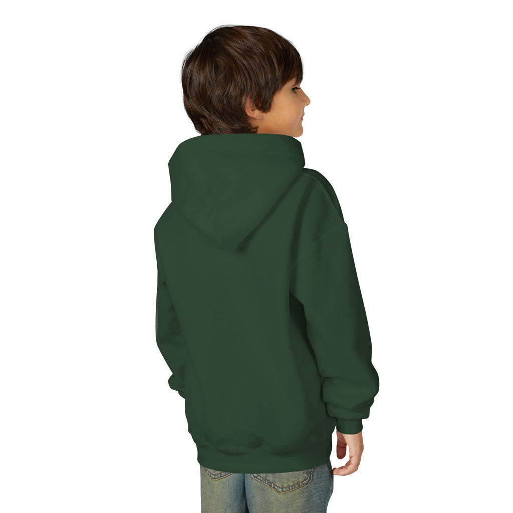 Youth Hoodie — Neon Cyber Jungle Graphic "CONSUMER"