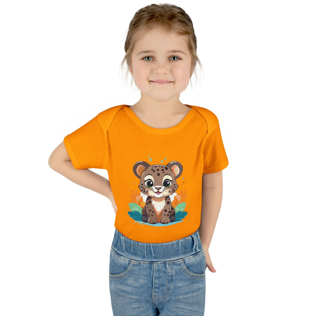Cute Cheetah Baby Bodysuit — Adorable Infant Onesie with Safari Cat Design