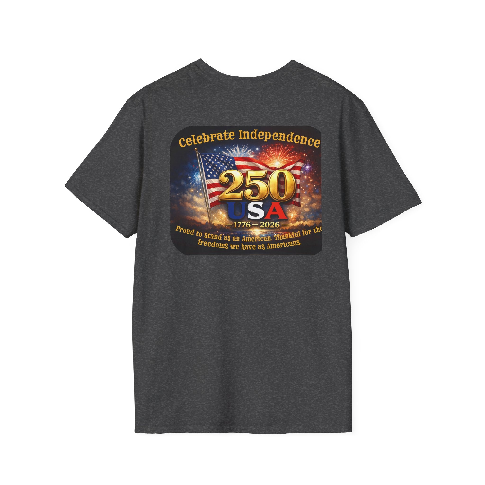 Independence 250 USA T-Shirt — Celebrate 1776–2026 Patriotic Fireworks Tee