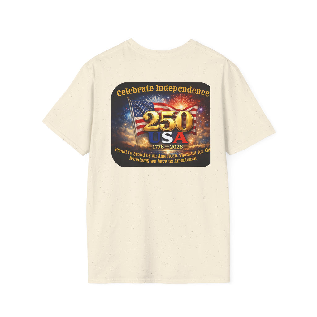 Independence 250 USA T-Shirt — Celebrate 1776–2026 Patriotic Fireworks Tee