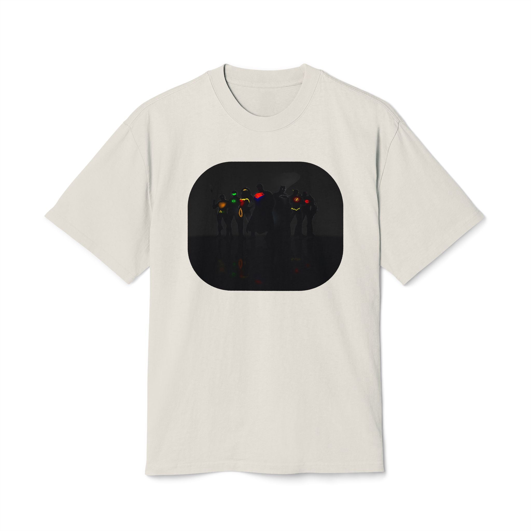 Retro Night Lights Tee — Neon Silhouette Graphic Shirt