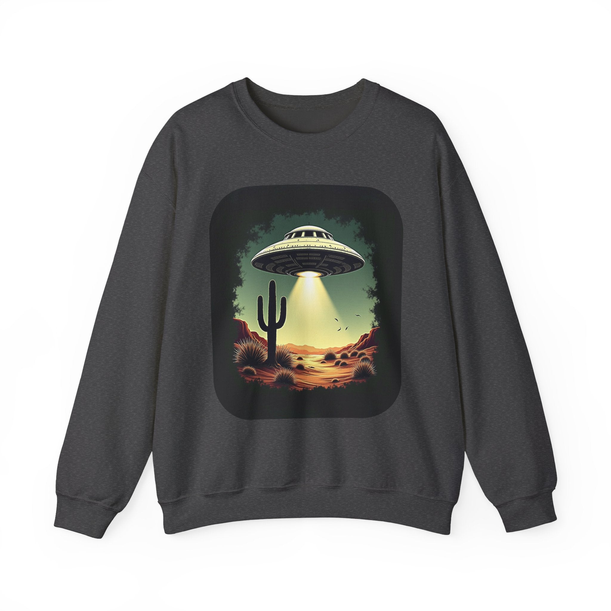 UFO Desert Abduction Crewneck Sweatshirt
