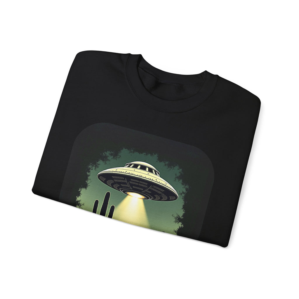 UFO Desert Abduction Crewneck Sweatshirt