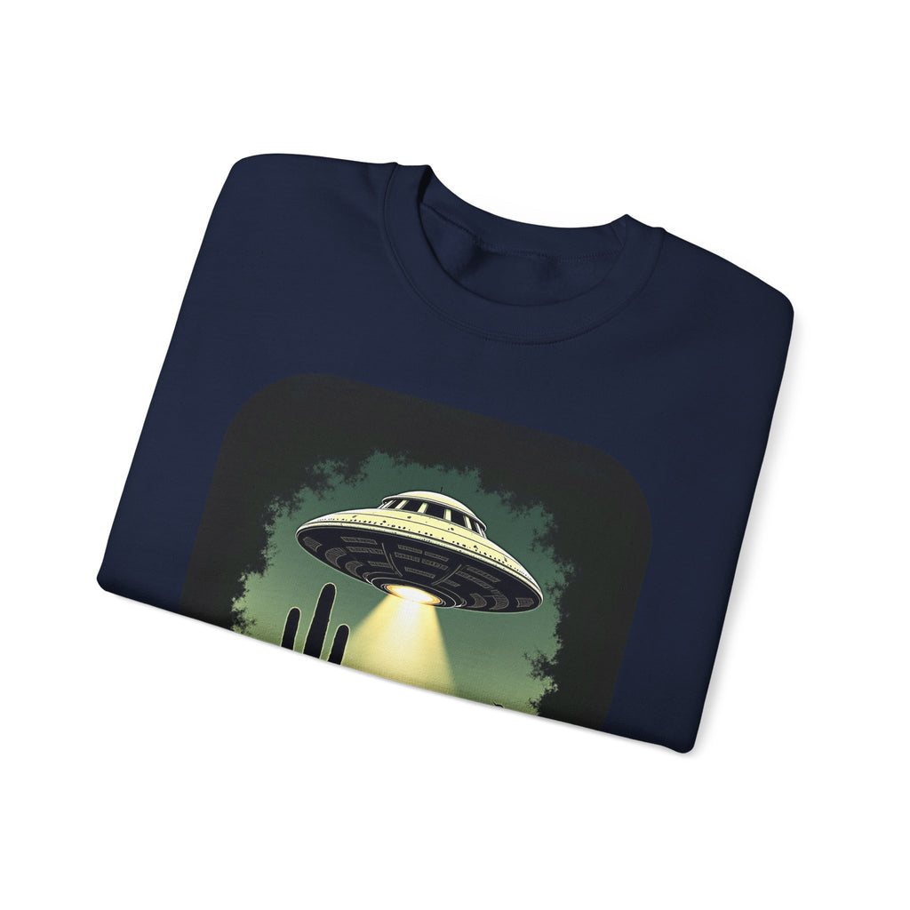UFO Desert Abduction Crewneck Sweatshirt