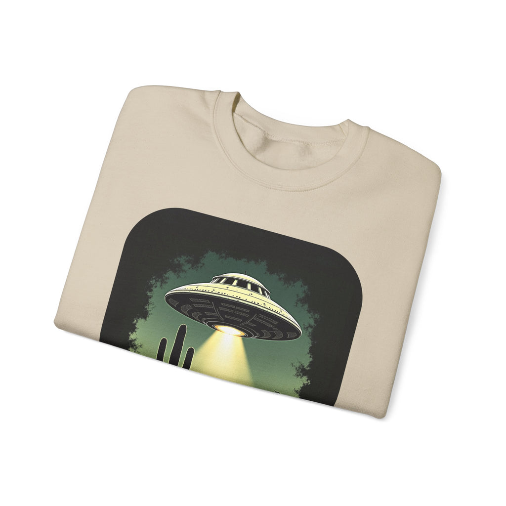 UFO Desert Abduction Crewneck Sweatshirt